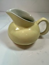 Harker Pottery Cameoware White Rose Blue Ball Pitcher — listing 6