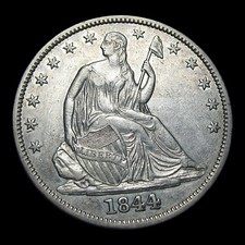 1844 Seated Liberty Quarter (No Motto, QUAR. DOL. reverse) — listing 5