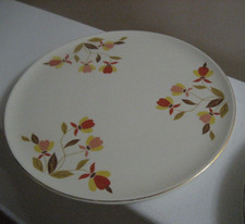 Hall China Autumn Leaf Pattern Cake Plate — listing 6