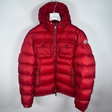 Moncler Black Shiny Nylon Down Puffer Jacket with Detachable Hood, Size Small — listing 6
