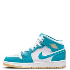 Air Jordan 1 Mid GS Aqua/Blue/Green Colorway Youth Size 5.5Y, listing 4