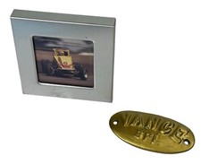 Handmade Wooden Photo Clock with Sprint Car Racing Image (#140 Van Hastings) — listing 5