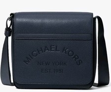 Michael Kors Signature Crossbody Purse, Pink & White MK Logo with Center Stripe, listing 4