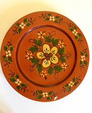 Vintage Scandinavian Rosemaling Hand-Painted Wooden Wall Plate with Swedish Smorgasbord Motto — listing 3