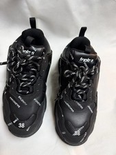 Balenciaga Triple S Allover Logo Sneakers Red