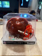 Signed Cleveland Browns Riddell Speed Full-Size Football Helmet with Chrome Visor — listing 2
