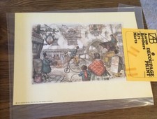 Anton Pieck Framed Print - Dutch Canal Bridge Town Scene — listing 4