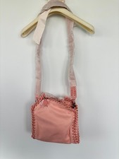Stella McCartney Falabella Mini Tote Crossbody Bag, Metallic Navy Crackle, listing 3