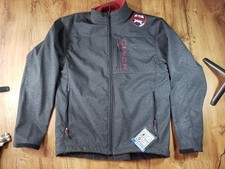 Cinch Bonded Fleece-Lined Softshell Zip Jacket, Heather Gray — listing 4