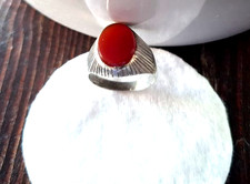 Vintage Carnelian Cabochon Adjustable Cocktail Ring — listing 4