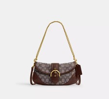 Coach Soho Signature Jacquard Small Flap Shoulder Bag, Black — listing 3