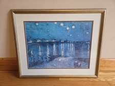 Van Gogh 'Starry Night' Framed Art Print in Ornate Gold Frame — listing 4