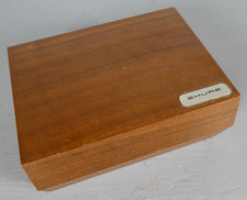 Wooden Presentation / Storage Box with Brass Corner Splines and Oval Nameplate — listing 2