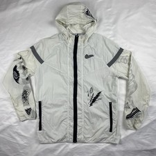 Nike Running Volt/Grey Hooded Windrunner Jacket, Men's Large