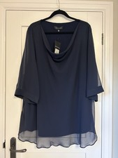 Live Unlimited London Black Textured Check Short Sleeve Blouse, Size 12 — listing 3