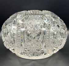 Cut Lead Crystal Pinwheel Vase with Sawtooth Rim — listing 5