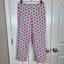Lands' End Women's Floral Print Cropped Capri Pants — listing 2