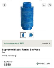 Bitossi Rimini Blu Ceramic Pedestal Table / Occasional Stand by Aldo Londi — listing 2