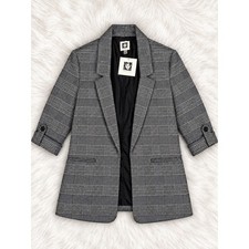 Anne Klein II Gray Tweed Lined Jacket, Size 10 — listing 4