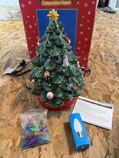 Christopher Radko Ceramic Lighted Christmas Tree with Train Base — listing 5