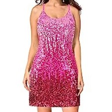 MANER Black Sequin Spaghetti Strap Tank Top, Size XL — listing 4