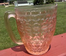 Pink Depression Glass Ribbed Berry/Serving Bowl, 8.5 inch, Rose — listing 6