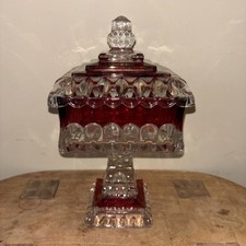 Cake Server / Pie Server with Ruby Red Molded Glass Grape-Pattern Handle — listing 3