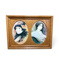 Vintage Mid-Century Solid Wood Framed Rectangular Wall Mirror — listing 3
