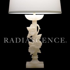 Pair of Neoclassical Brass and Black Marble Ionic Column Candlesticks
