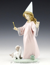 Lladró Porcelain Sleeping Fairy Figurine on Leaf with Pink Roses, Model 6786 — listing 5
