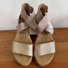 Sorel Women's Ella Leather Ankle-Strap Flat Sandals in Camel Brown — listing 6