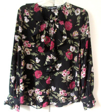 Karl Lagerfeld Paris Floral Embroidered Illusion-Neckline A-Line Dress, Size 8 — listing 3