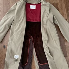 London Fog Men's Tan Single-Breasted Trench Coat with Removable Faux Fur Liner, Size 40 Long — listing 5