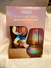 Urban Shop Chrome Glass Mushroom Lamp with LED Fairy Lights — listing 5