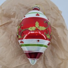 Bag of Red & White Shatterproof Christmas Ornaments (Finial, Star, Onion, Ball Shapes) — listing 2