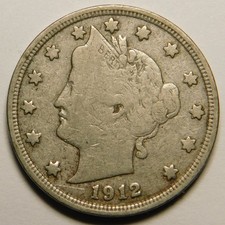 1912 Liberty Head V Nickel (No Mintmark, Philadelphia) — listing 6