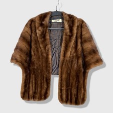 Vintage Mink Fur Stole with Striped Pelt Pattern, Alex Furs Houston — listing 2