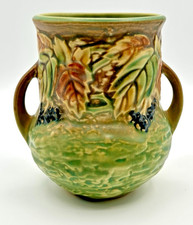 Roseville Pottery Blackberry Two-Handled Vase 575-8 — listing 2