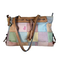 Dooney & Bourke Beach Print Canvas Satchel with Heart Charm — listing 4