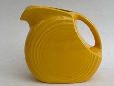 Fiesta-Style Blue Disc Water Pitcher with Concentric Ring Motif Fiesta HLC USA — listing 4