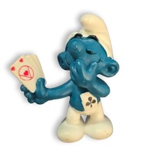 Vintage Poker Player Smurf PVC Figurine (No. 20066) — listing 4
