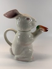 Tony Wood Studio 'Bob-Tail Rabbit' Figural Novelty Teapot — listing 2
