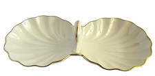 Lenox Aegean Shell Chip and Dip Dish with Gold Trim — listing 4