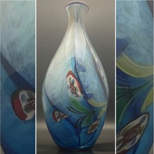 Heavy Lead Crystal Freeform Swirl Art Glass Vase — listing 3