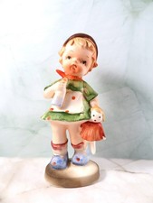 Antique German Bisque Porcelain Figurine of a Girl Holding a Bird — listing 6