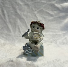 Dreamsicles Cherub Figurine - Two Cherubs with Birthday Present, Puppy in Party Hat on Cloud Base — listing 6
