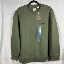 Levi's Red Distressed Logo Crewneck Sweatshirt, Men's Medium, listing 6