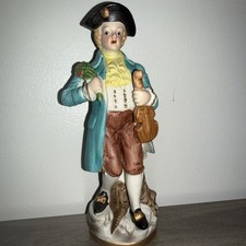 Porcelain Colonial Gentleman Figurine in Blue Waistcoat — listing 2
