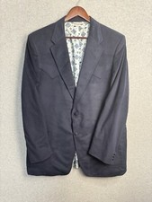 Vintage Prestige West Faux Suede Western Sport Coat / Blazer, Tan, Men's ~46R — listing 5