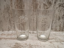 Coca-Cola "Ice Cold Coca-Cola Sold Here" Pint Glasses, Set of 2, Reproduction 1920s Sign Design — listing 5